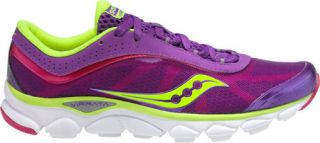 Womens Saucony Grid Virrata   Purple/Citron/Pink Running Shoes