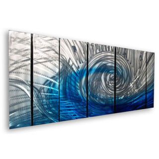 All My Walls Abstract by Ash Carl Wave Wall Art   23.5 x 60