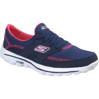 SKECHERS Womens GOWalk 2 Fairway Golf Shoes   Size 6.5, Navy/pink