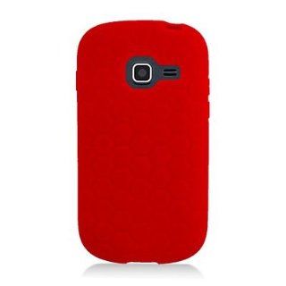 For Straight Talk Net10 SAMSUNG Galaxy Centura SCH S738C Soft Silicone Case Red 