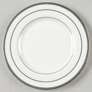 Mikasa Platinum Links Bread & Butter Plate, Fine China Dinnerware   Silver Bands