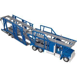 New Ray Die Cast Truck Replica   International 9900IX Double Deck Car Carrier,
