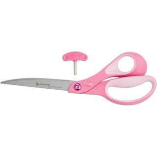 Extremedge Titanium Bent Scissors 8 pink