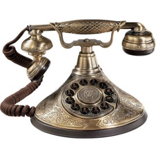 Design Toscano Versailles Telephone in Polished Brass