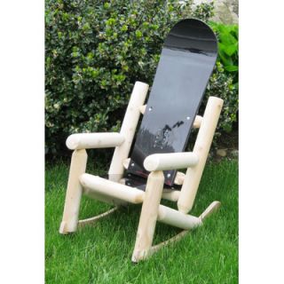 Ski Chair Childrens Snow Board Log Rocking Chair