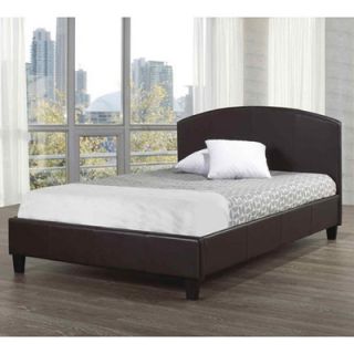 Hazelwood Home Faux Leather Panel Bed