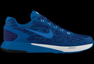 Nike LunarGlide 6 iD Custom Mens Running Shoes   Blue