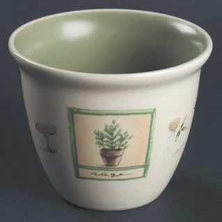 Pfaltzgraff Naturewood  Custard Cup, Fine China Dinnerware   Casual,Leaves/Herbs