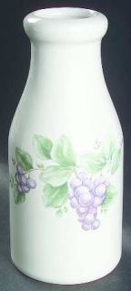 Pfaltzgraff Grapevine Milk Bottle, Fine China Dinnerware   Stoneware,Purple Grap