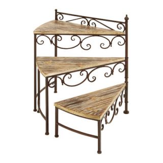 Woodland Imports Rotating Stair Step Planter Stand