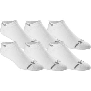 UNDER ARMOUR Mens Charged Cotton No Show Socks  6 Pack   Size Medium, White