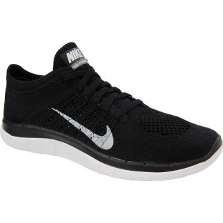 NIKE Womens Free Flyknit 4.0 Running Shoes   Size 8.5, Black/white