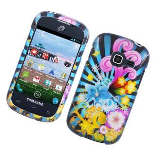 Colorful Firework Hard Cover Case for Samsung Galaxy Centura SCH S738C Straight Talk Cell Phones & Accessories