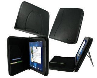 rooCASE Executive Portfolio (Black) Leather Case Cover with Landscape / Portrait View for HP TouchPad 9.7 inch Tablet Computer Wi Fi Computers & Accessories