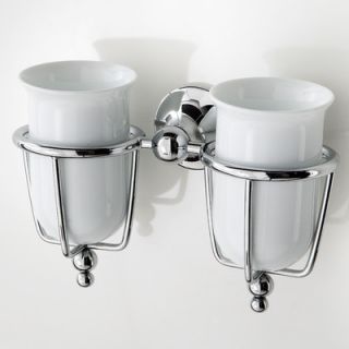 WS Bath Collections Venessia Double Tumbler Holder with Tumblers