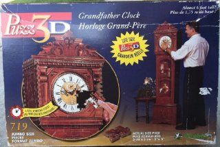 Puzz 3D Grandfather Clock Horloge Grand Per 719 Jumbo Piece Puzzle Toys & Games
