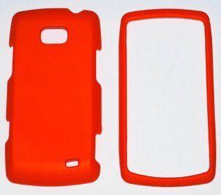 LG Ally /VS740 smartphone Rubberized Hard Case   Red Cell Phones & Accessories