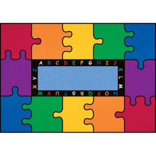 Learning Carpets Cut Pile ABC Puzzle Kids Rug