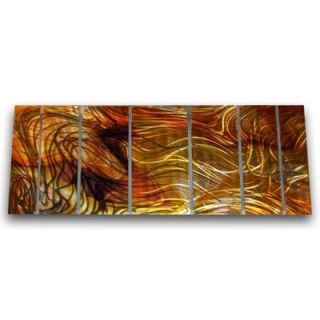 All My Walls Abstract by Ash Carl Metal Wall Art in Multi   23.5 x 60