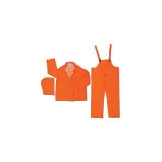 River City Orange Classic Plus 0.35 mm PVC 3 Piece Rain Suit With Cape