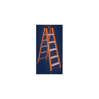 Fiberglass Twin Front Stepladder, 300 Pound Work Load Capacity