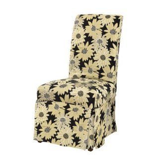Powell Black Peppercorn Floral Skirted Slip Over, Fits 741 440 Chair   Childrens Upholstered Armchairs