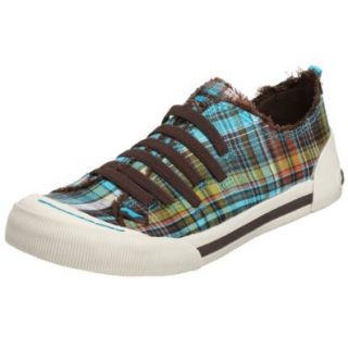Rocket Dog Women's Joint Geek Squad Plaid Sneaker,Turquoise,5.5 M US Shoes
