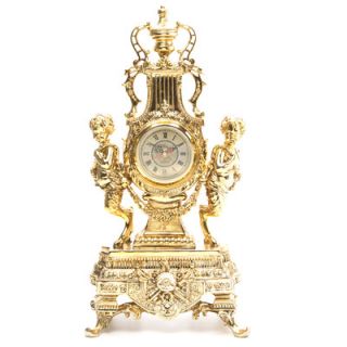 Design Toscano Grande Chateau Beaumont Clock in Antique Faux Gold