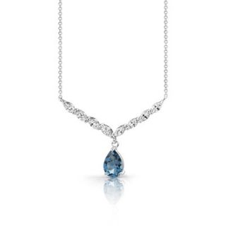 Oravo Luminous Beauty 3.00 carats Pear Shape London Blue Topaz and