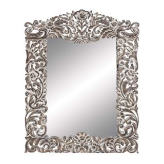Woodland Imports Traditional Wood Carved Mirror
