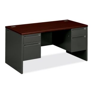 HON 38000 Series 60 W Double Pedestal Executive Desk