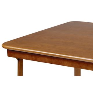 Stakmore Company, Inc. Straight Edge Wood Folding Card Table in