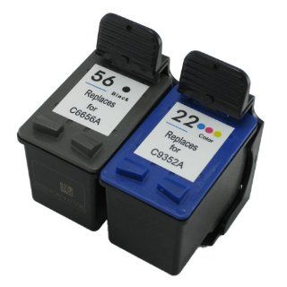 2 Pack. Refurbished Cartridges for HP 56 and HP 22. Includes Sophia Global Brand Cartridges for 1ea HP 56 + 1ea HP 22. Electronics