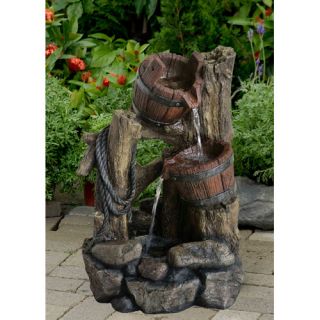 Fountain Cellar Giocoso Playful Outdoor Rock Water Fountain with LED