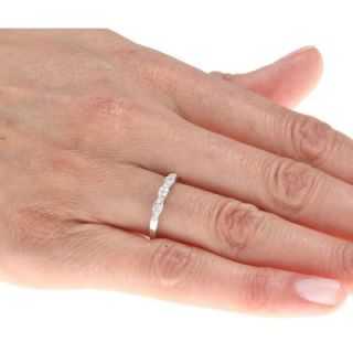 Designer Diamonds White Gold Braided Pave Set Diamond Ring