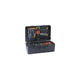 Chicago Case Company Stream lined Tool Case with Built in Cart 11 H
