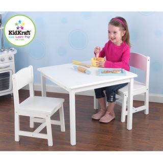KidKraft Personalized Aspen Kids 3 Piece Table and Chair Set