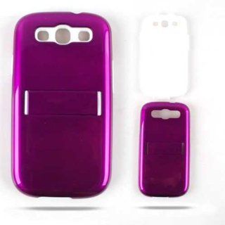 Cell Armor I747 PC JELLY 03 A016 DP Samsung Galaxy S III I747 Hybrid Fit On Case   Retail Packaging   Honey Dark Purple Cell Phones & Accessories