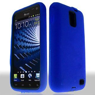 Blue Hard Soft Gel Dual Layer Cover Case for Samsung Galaxy S2 S II AT&T i727 SGH I727 Skyrocket Cell Phones & Accessories