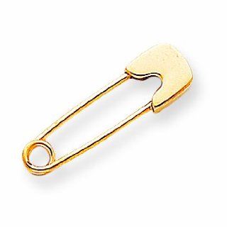 14ky Small Safety Pin Shop4Silver Jewelry