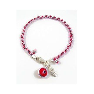 Kabbalah Bracelet   Hand of Fatima and Red Evil Eye, 7.5 inches by Love & Lucky Jewelry
