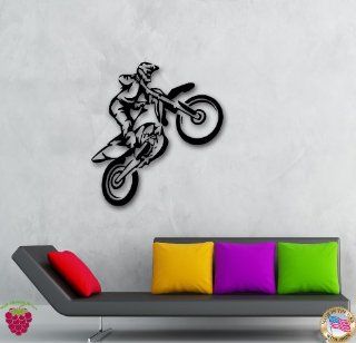 Wall Stickers Vinyl Decal Motorcycle Bike Racing Extreme Sports Freestyle Motocross (ig665)   Wall Decor Stickers