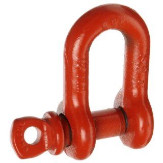 CM M749P Screw Pin Chain Shackle, Carbon Steel, 7/16" Size, 6000 lbs Load Capacity Mechanical Control Cable Accessories