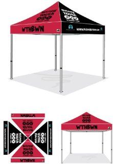10' X 10' Deluxe Professional Quality Digital Printing Custom Pop up Canopy Event Tent Gazebo Show Shade with Custom Logo  Family Tents  Sports & Outdoors