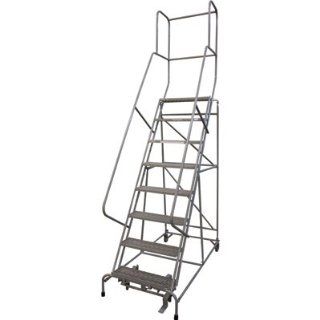 Cotterman (Rolling) Ladder w/CAL OSHA Rail Kit   80in. Max. Height [Misc.]   Stepladders  