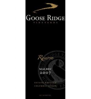 2008 Goose Ridge Reserve Malbec 750 mL Wine