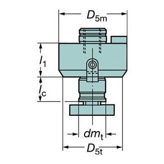 Facemill Adapter, 0.750 In