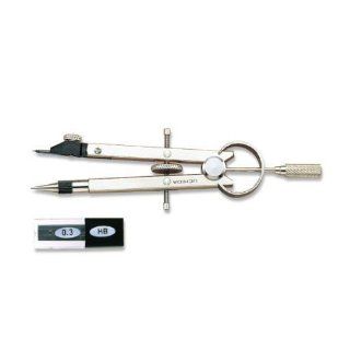Uchida KD type drawing instrument micro sharp spring compass 0.3mm small 1 730 7059 (japan import) Toys & Games