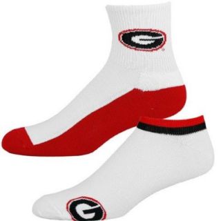 NCAA Georgia Bulldogs White Red Two Pack Socks Shoes