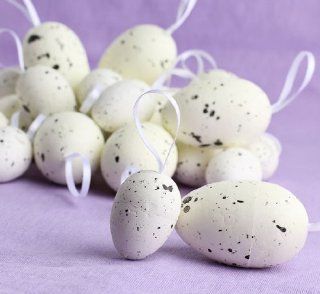 Artificial Assorted Cream Foam Eggs with Speckles for a Variety of Decorating and Craft Projects.   36 Eggs